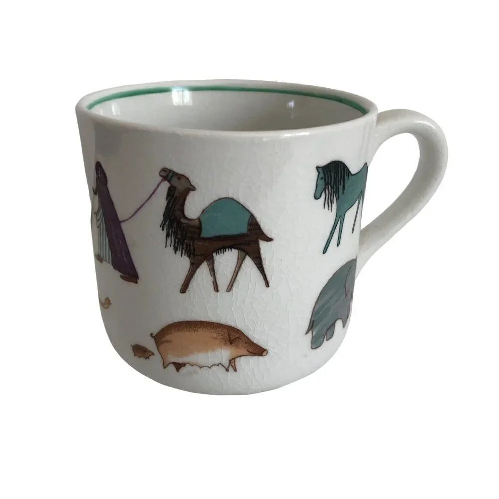 Arabia Finland Child Set Plate Cup Bowl Zoo Animals Parade Anja‎ Jurrikkala 50s